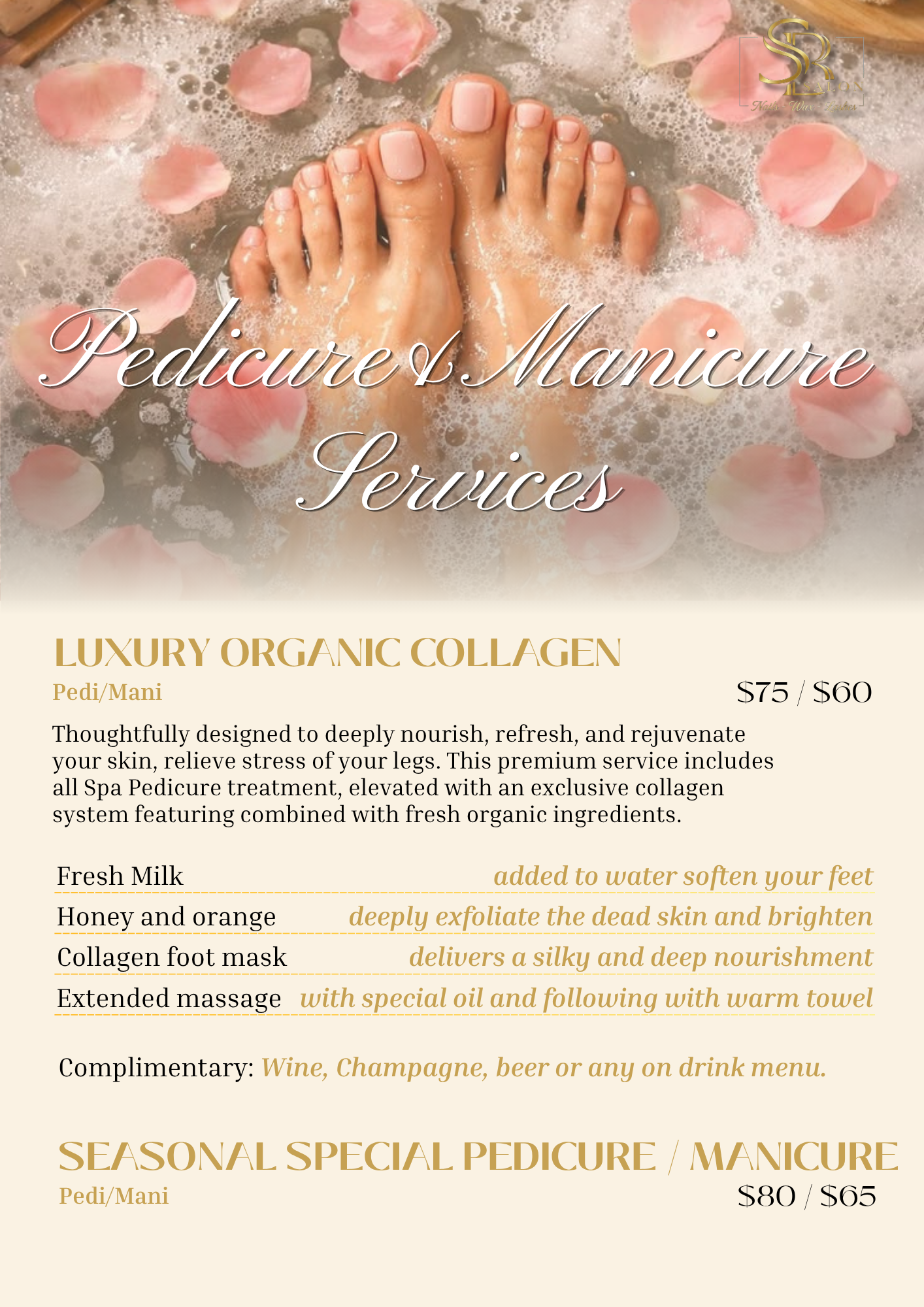 Pedicure & Manicure — Luxury Organic Collagen