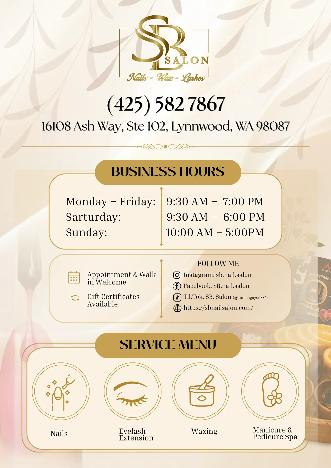 Contact & Business Hours