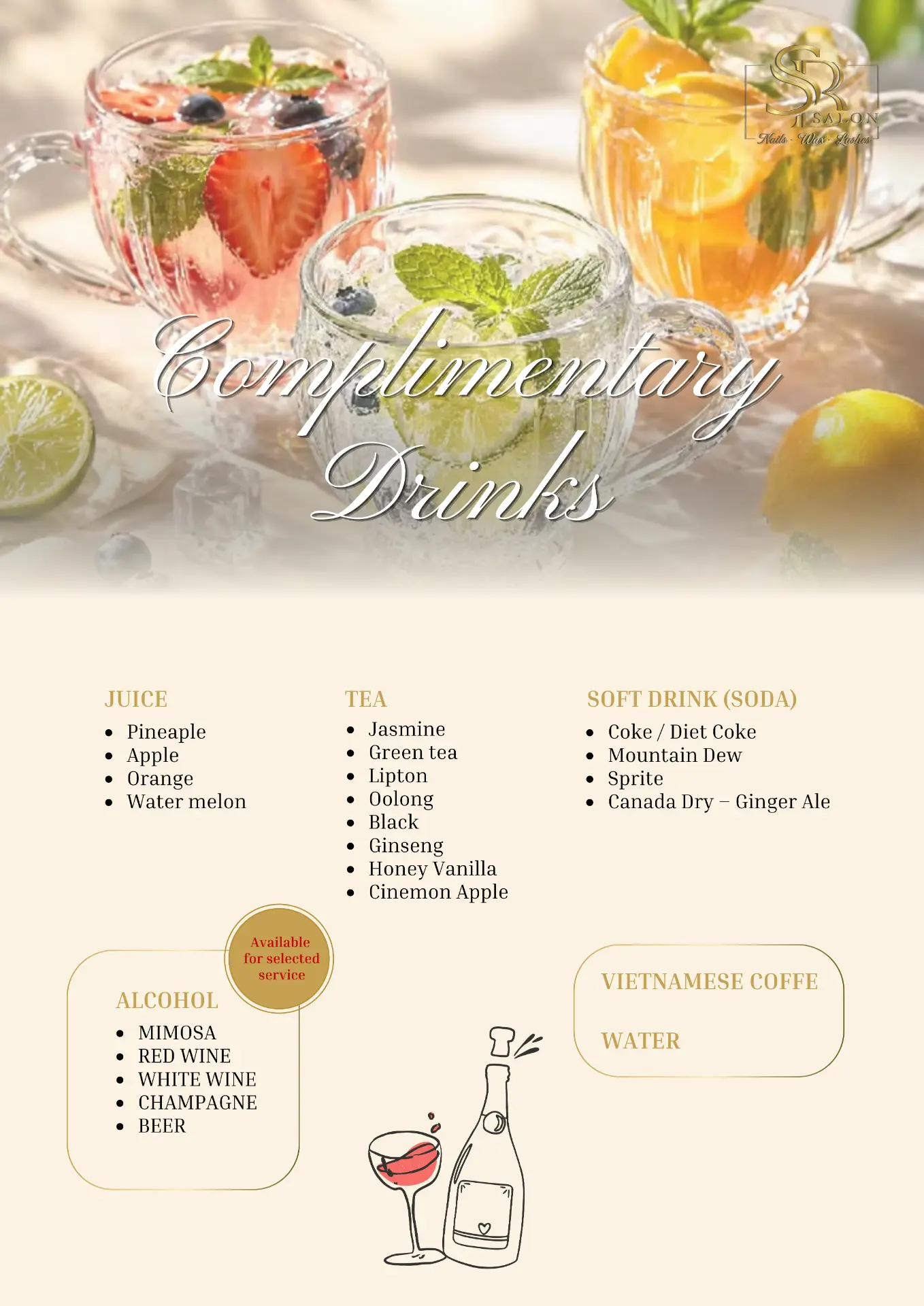 Complimentary Drinks